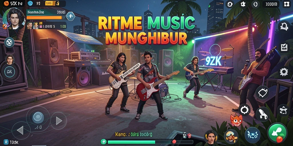 Tampilan gameplay menarik dari 9ZK yang penuh ritme.