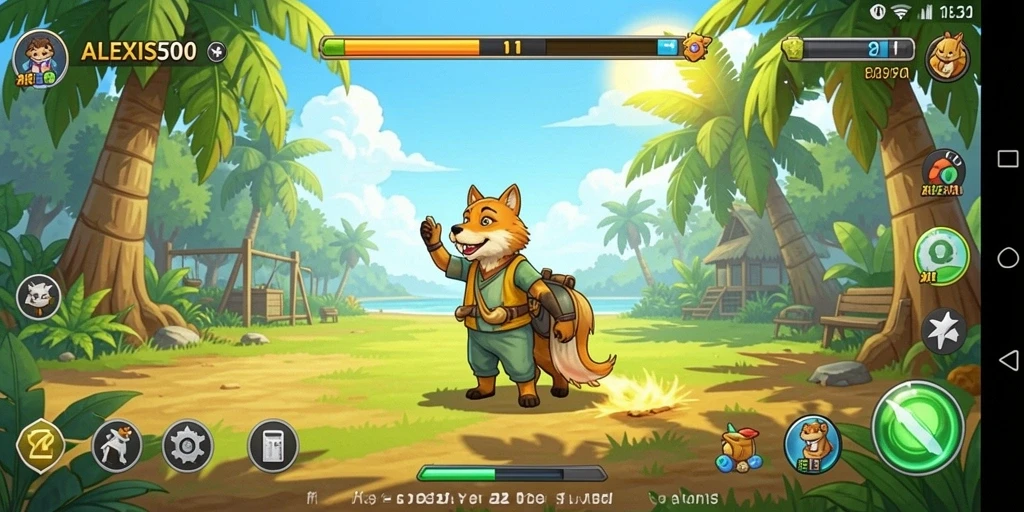 Tampilan gameplay seru dari ALEXIS500 dengan grafis menawan.