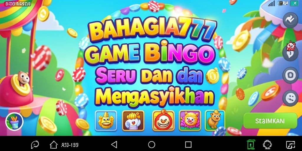 Tampilan gameplay seru dari BAHAGIA777 yang penuh warna.