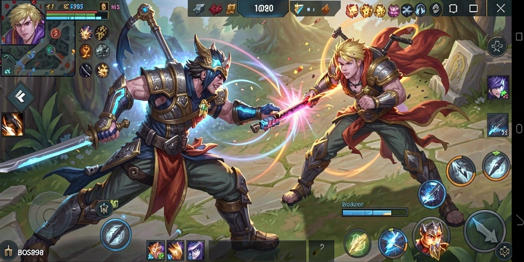 Tampilan gameplay menawan dari <strong>BOS898</strong> dengan karakter yang unik dalam pertempuran.