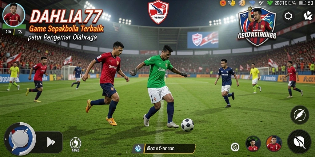 Gameplay sepakbola yang memukau dan mendebarkan.