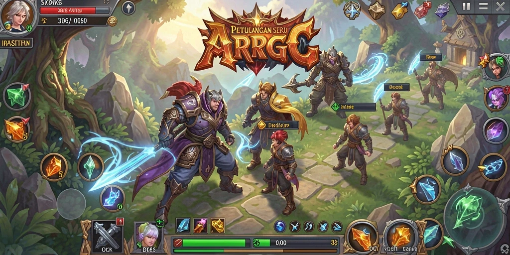 Gameplay seru DKK dalam dunia fantasi ARPG.