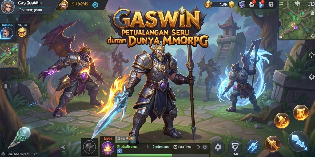 Gameplay GASWIN yang menarik dan penuh aksi dalam dunia MMORPG.