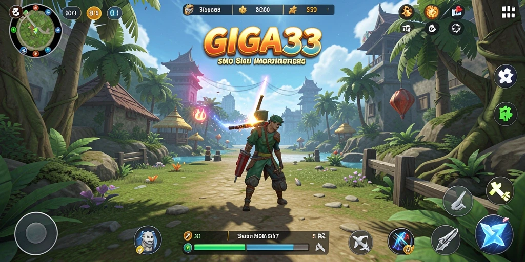 Screenshot gameplay GIGA33 yang menampilkan simulasi menarik dan detail.