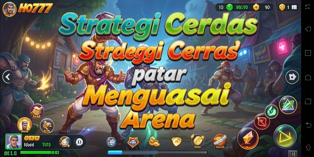 Tampilan gameplay mendebarkan dalam game strategi HO777.