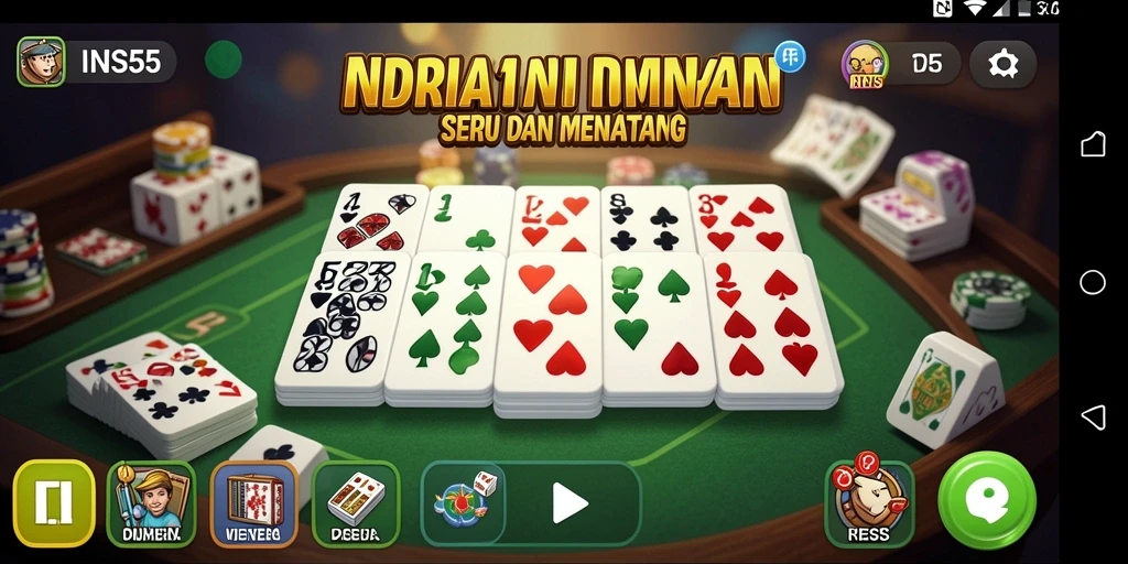 Tangkapan layar menunjukkan gameplay mendebarkan dari Domino di INS55.