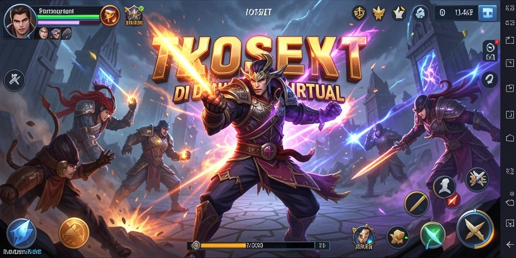 Tampilan gameplay IOSBET yang mendebarkan dengan aksi pertarungan intens.