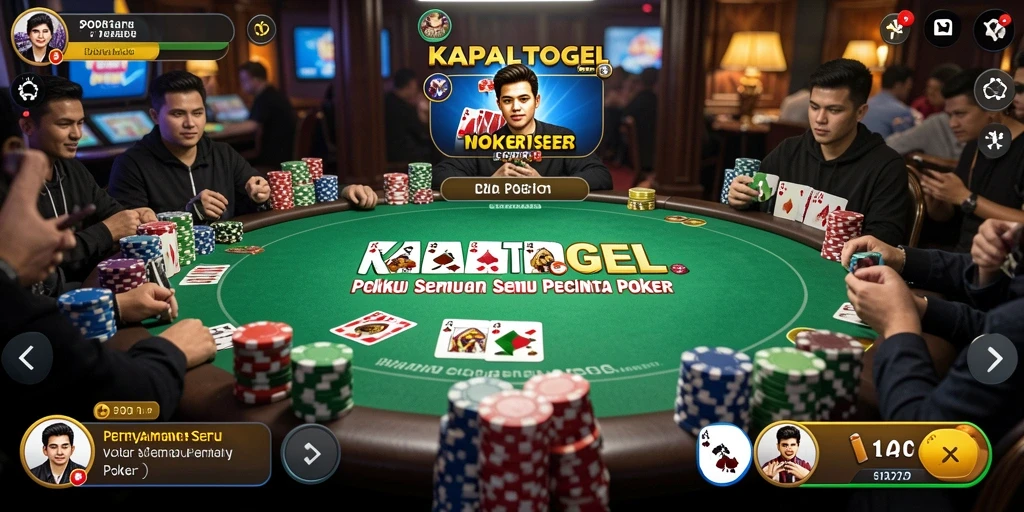 Tampilan gameplay Poker yang menarik di KAPALTOGEL.