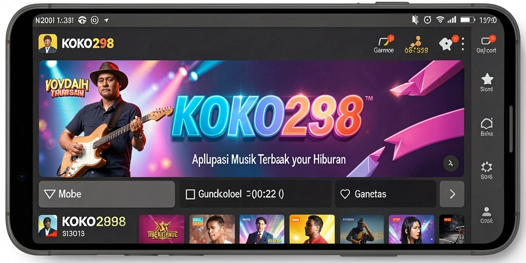 Tampilan gameplay KOKO288 yang seru dan interaktif dengan berbagai fitur musik.