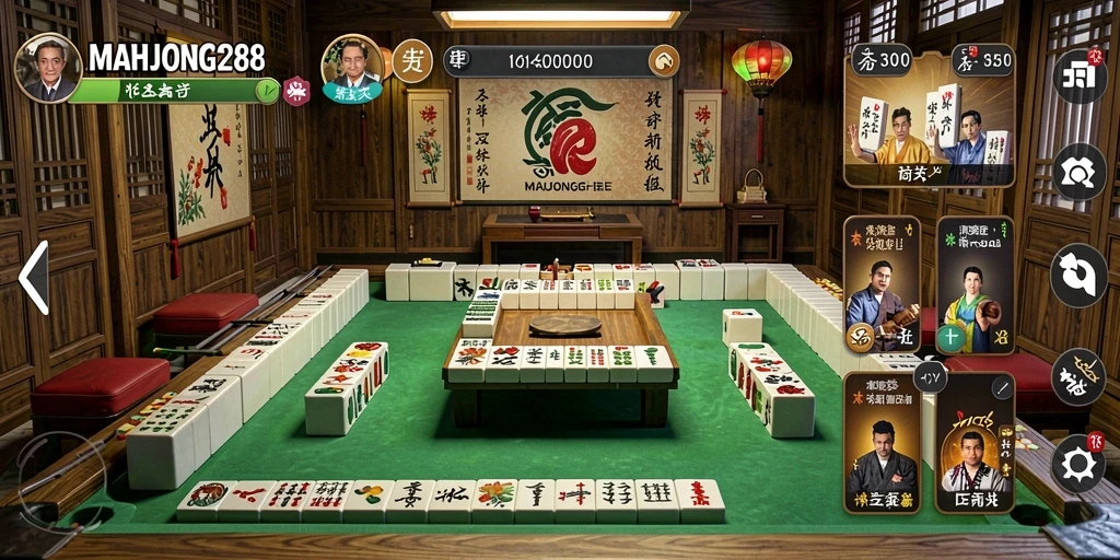 Screenshot gameplay MAHJONG288 yang menampilkan tantangan musik.