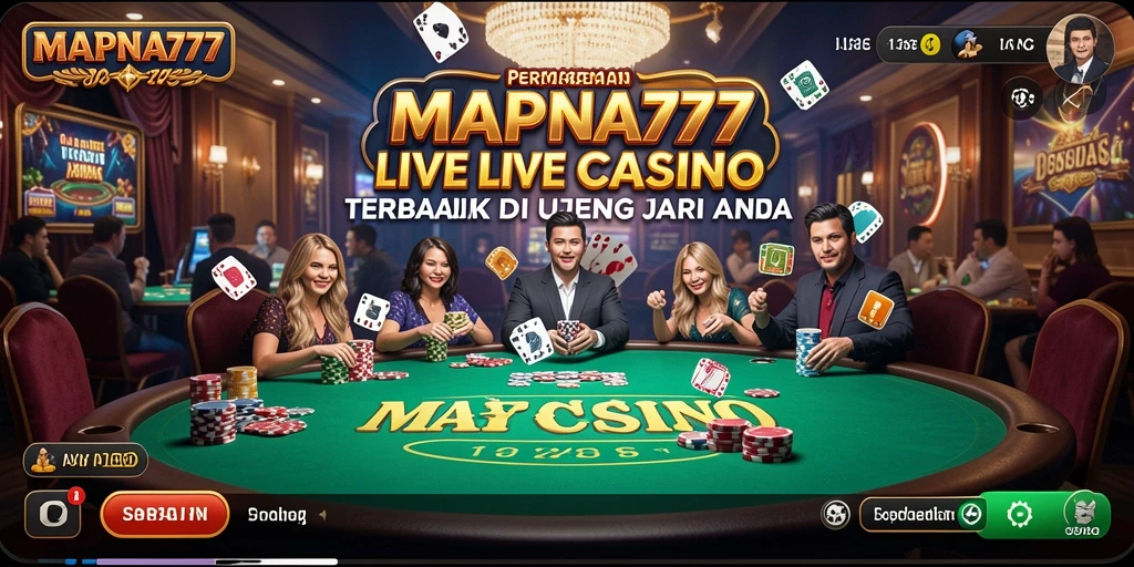Tampilan gameplay Live Casino yang menarik di MAPNA777.