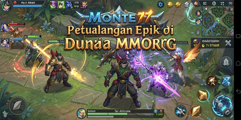 Tampilan gameplay epik di dunia <strong>MONTE77</strong> yang penuh petualangan.