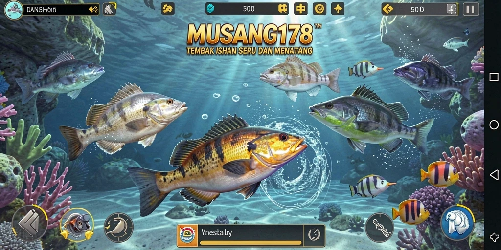Tampilan menarik dari gameplay Tembak Ikan di MUSANG178.