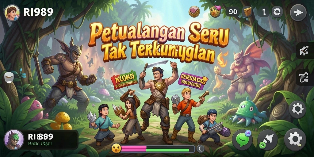 Tampilan gameplay menakjubkan RI889 dalam petualangan menarik.