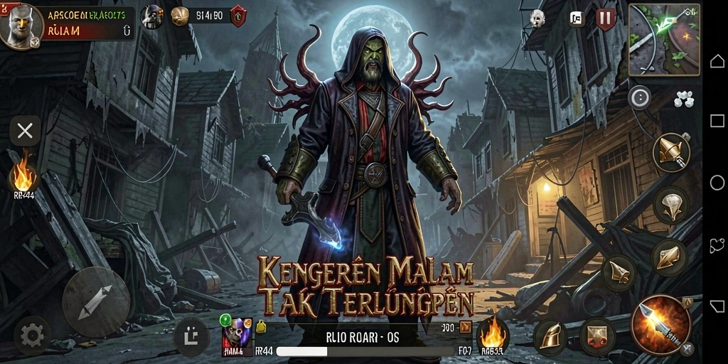 Tampilan menyeramkan dari gameplay RR44 yang menegangkan.