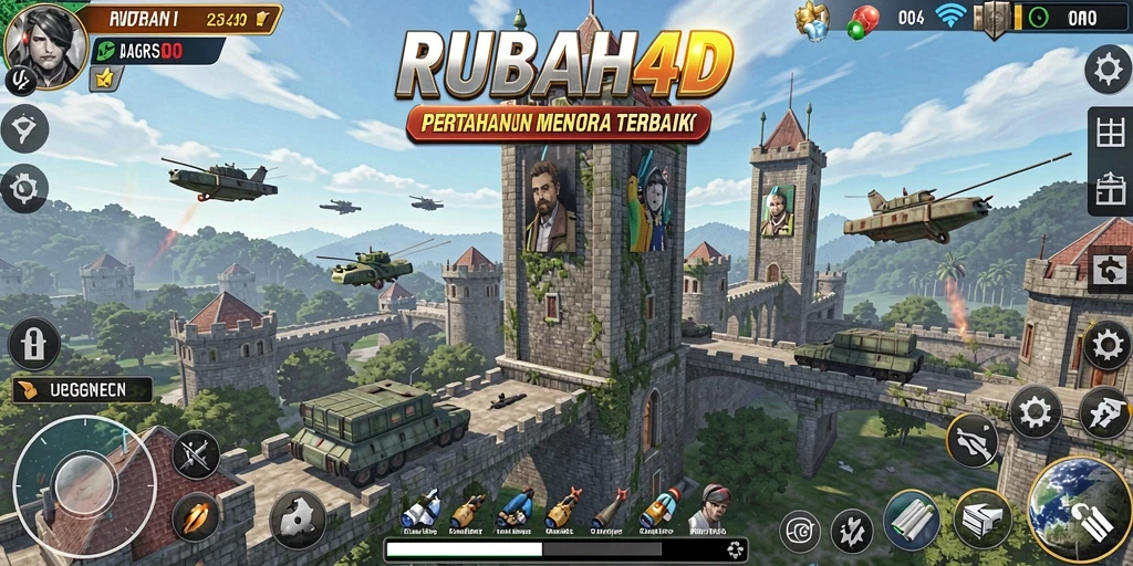 Screenshot yang menampilkan pertempuran seru di RUBAH4D.