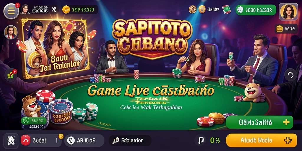 Tampilan gameplay menarik dari SAPITOTO Live Casino.