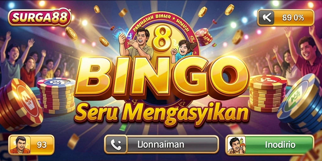 Screenshot SURGA88 menampilkan antarmuka permainan Bingo yang menarik.