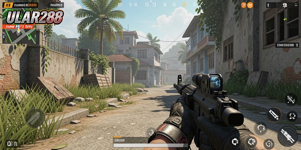 Tampilan menegangkan dari aksi gameplay ULAR288 yang intens.